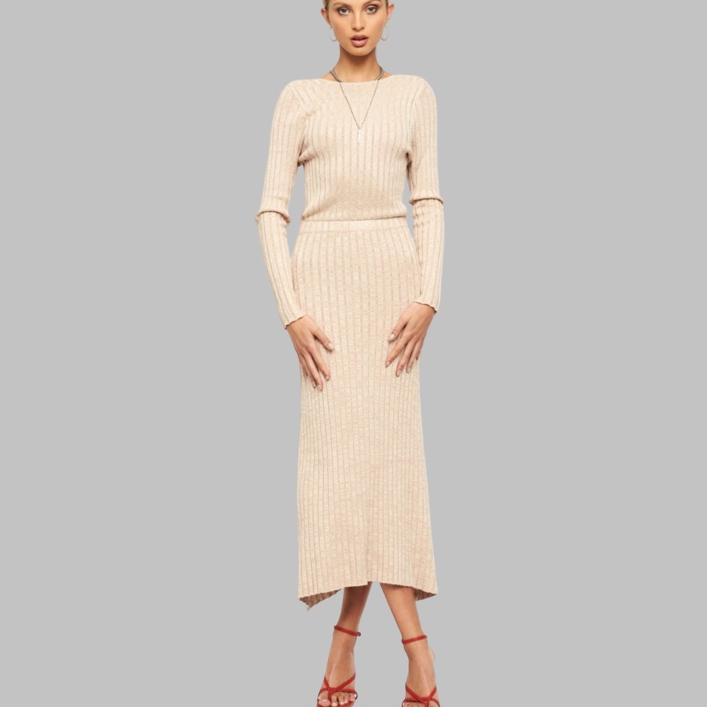 Fall Pick 🍂 Lioness Main Squeeze Midi Dress - Oatmeal